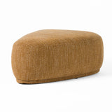 Kinsey Modern Mustard Large River Rock Ottoman