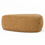 Kinsey Modern Mustard Large River Rock Ottoman