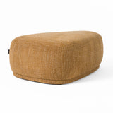 Kinsey Modern Mustard Large River Rock Ottoman