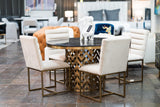 Kowal Glam Black Marble Dining Table
