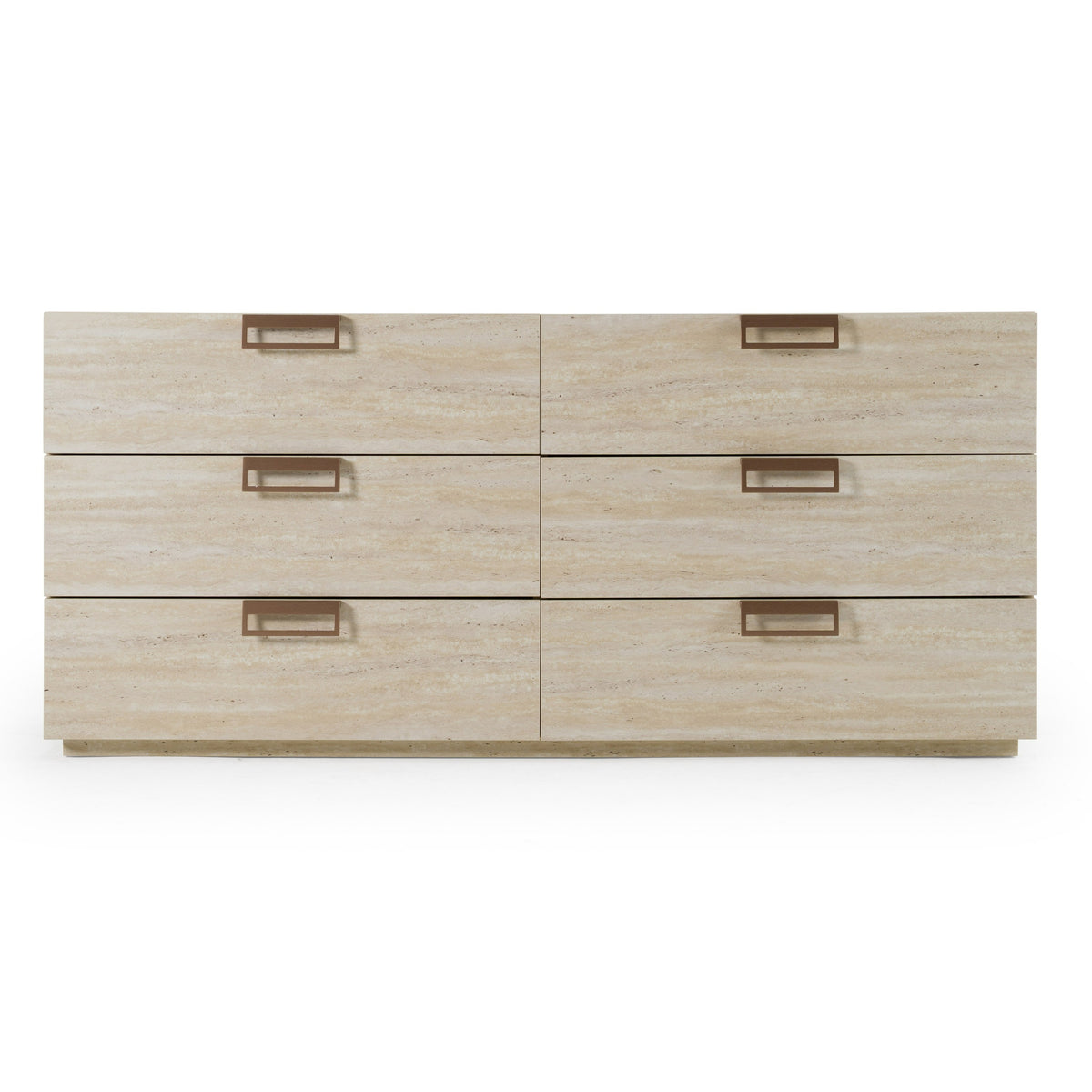 Lago Modern Faux Travertine Dresser