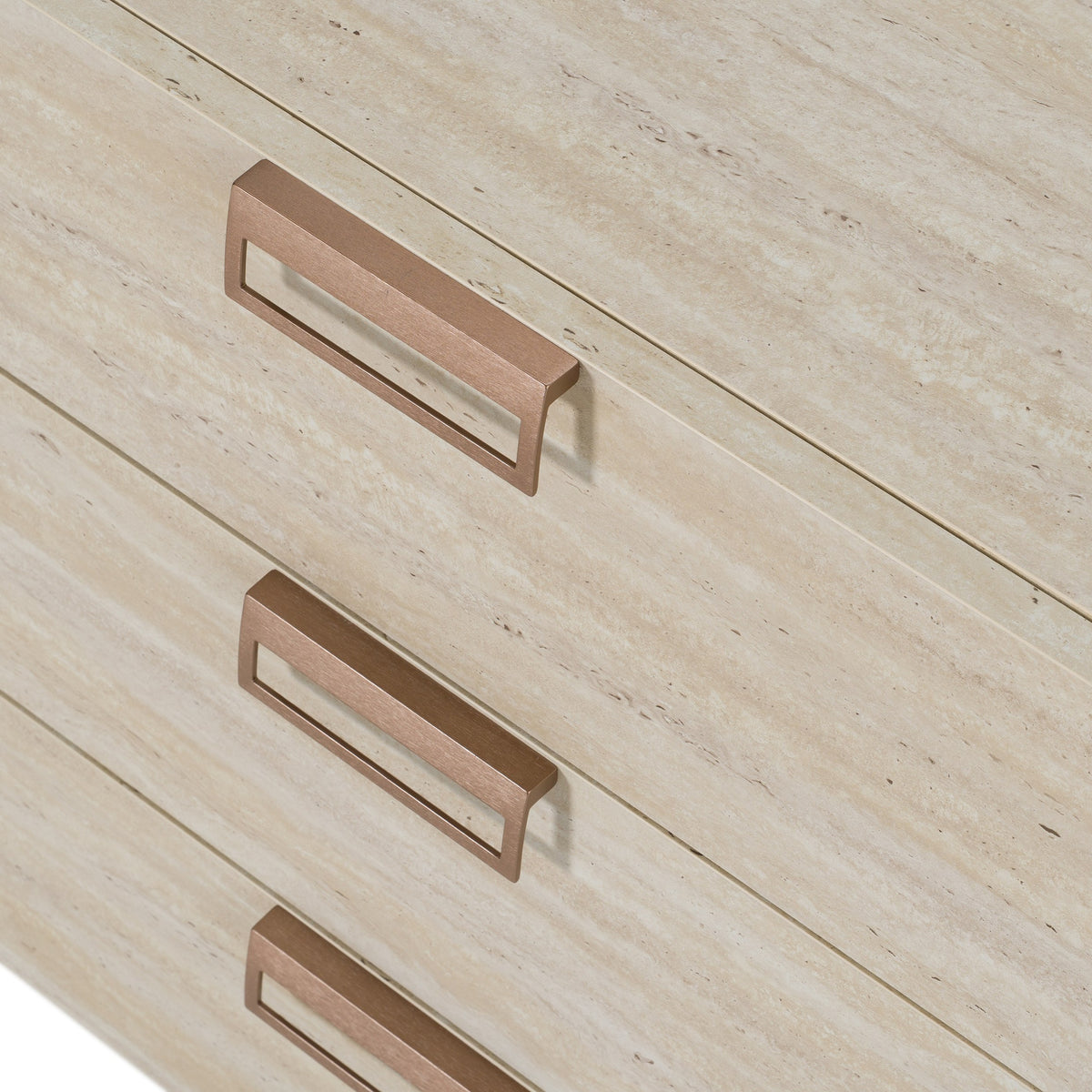 Lago Modern Faux Travertine Dresser
