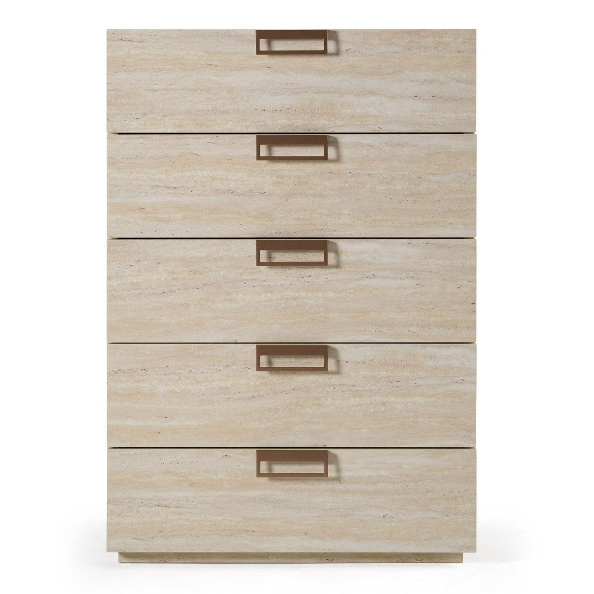 Lago Modern Faux Travertine Chest