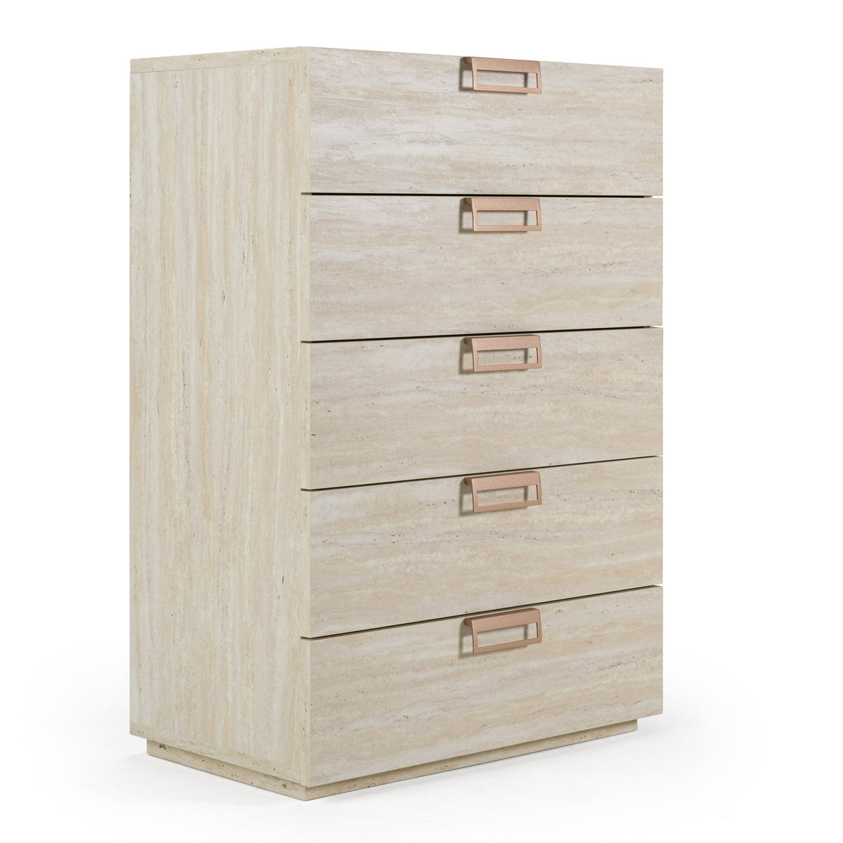 Lago Modern Faux Travertine Chest