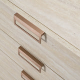 Lago Modern Faux Travertine Chest