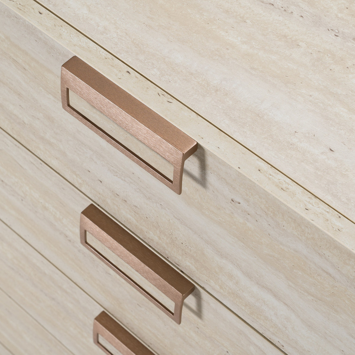 Lago Modern Faux Travertine Chest