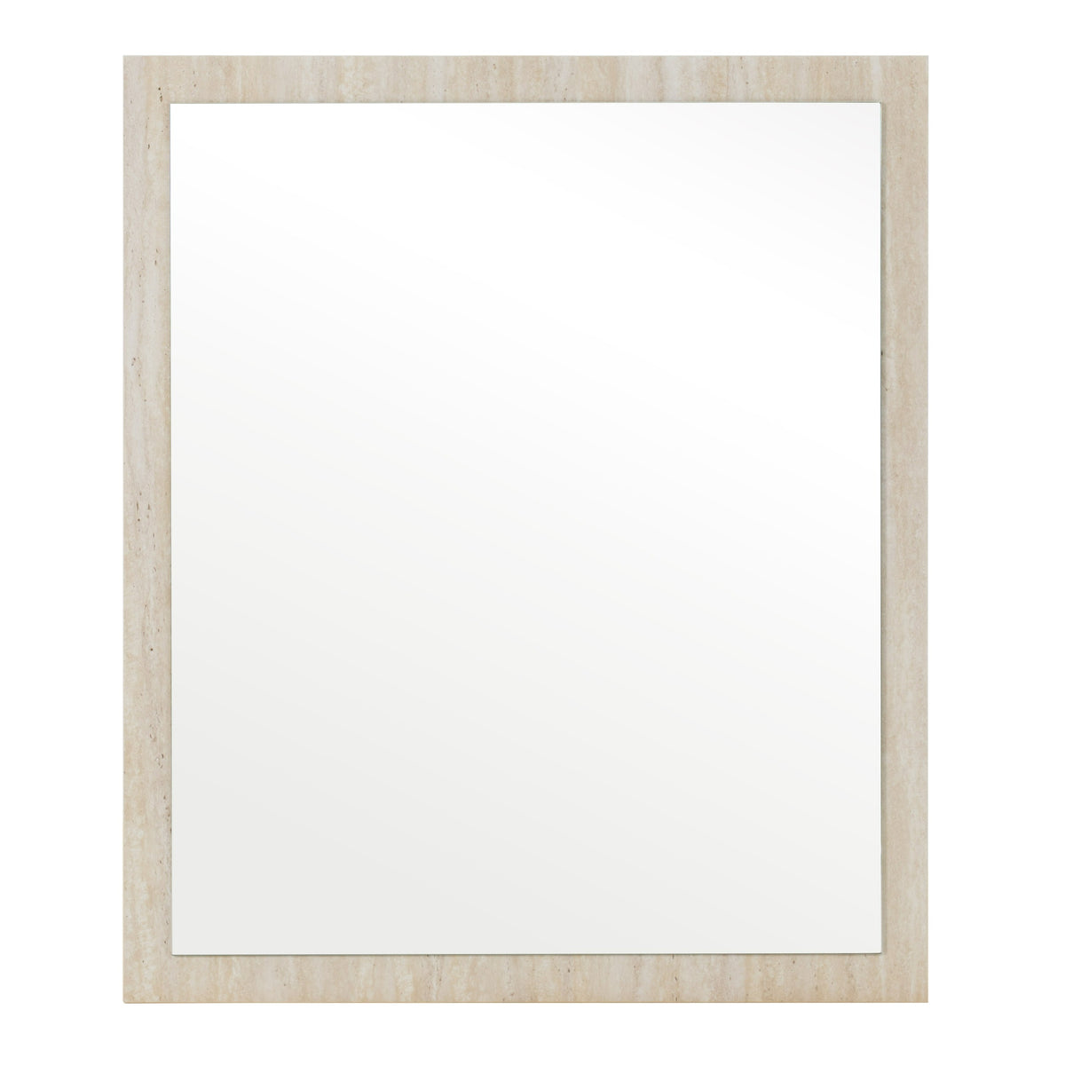 Lago Modern Faux Travertine Mirror