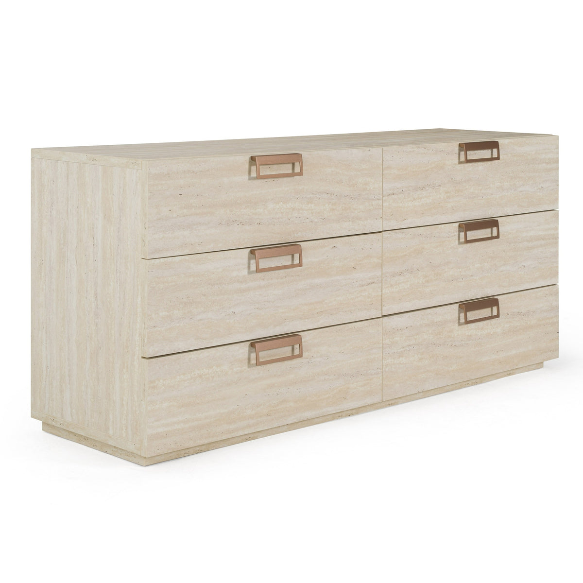 Lago Modern Faux Travertine Dresser