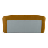 Lambert Modern Burnt Orange Fabric Upholstered Bed
