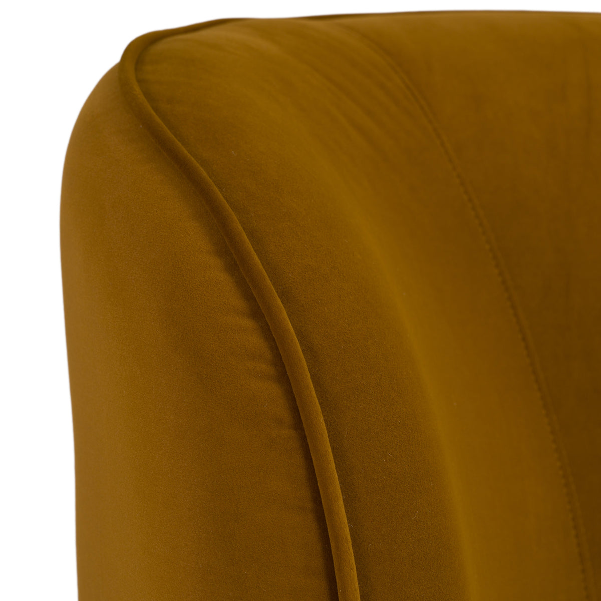 Lambert Modern Burnt Orange Fabric Upholstered Bed