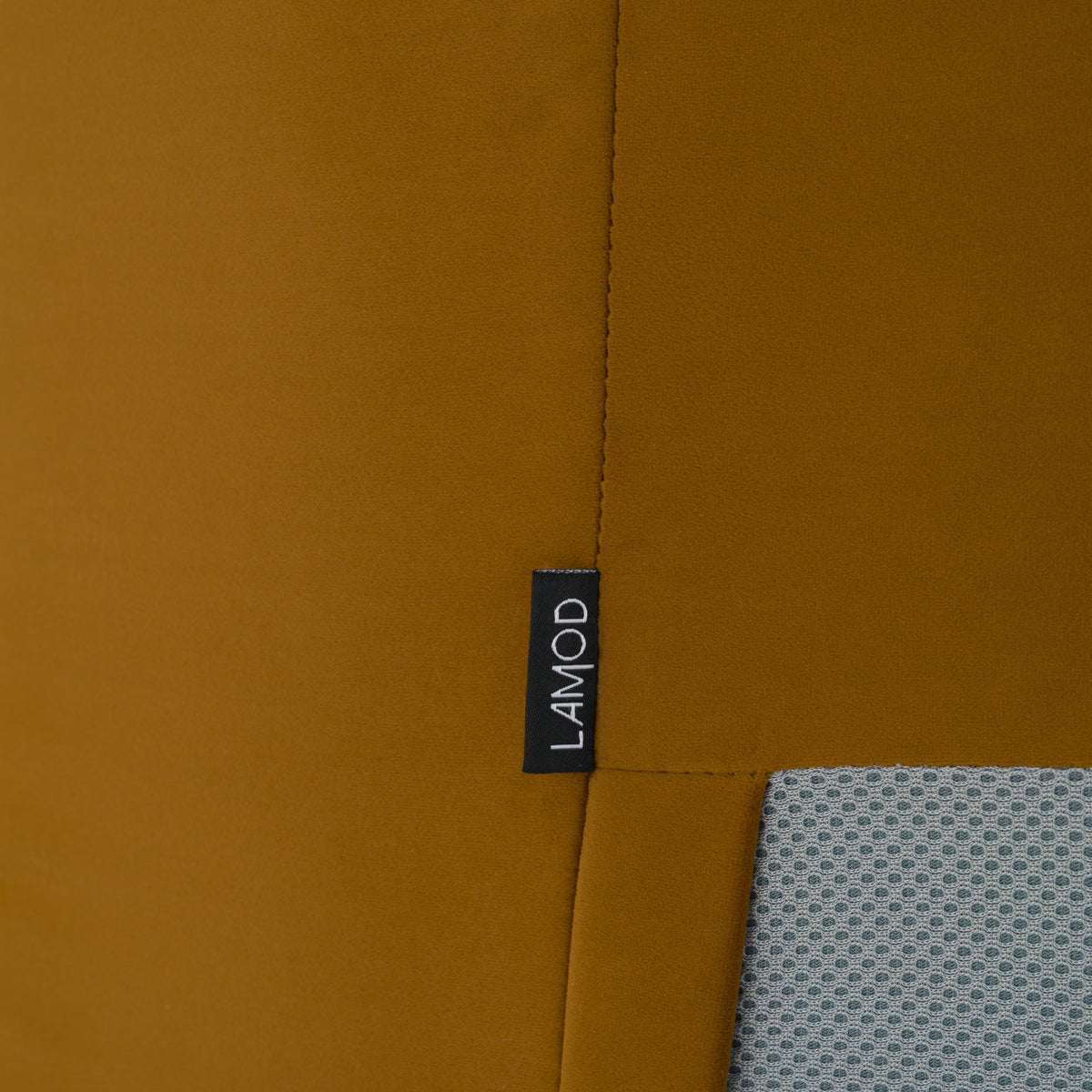 Lambert Modern Burnt Orange Fabric Upholstered Bed