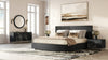 Cirque Modern Black Ash Round Mirror