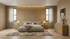Lamont + Dustin Modern Beige Fabric + Natural Oak 4-Piece Bedroom Set