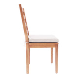 Lance Modern Ash Wood Dining Chair with Cushion (Set of 2)