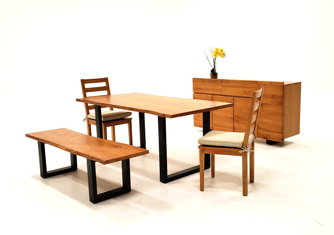Lance Modern Ash Wood Dining Chair with Cushion (Set of 2)