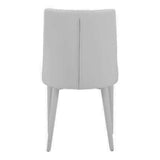 Lane Modern White Leatherette Dining Chair