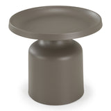 Lanuza Outdoor Taupe End Table