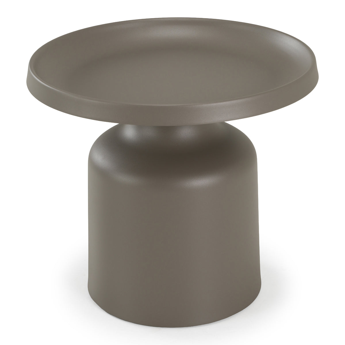 Lanuza Outdoor Taupe End Table