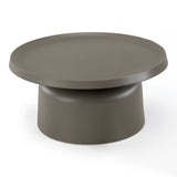Lanuza Outdoor Taupe End Coffee Table