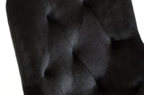 Larissa Modern Black Fabric Dining Chair
