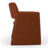 Lasara Modern Rust Fabric Dining Chair