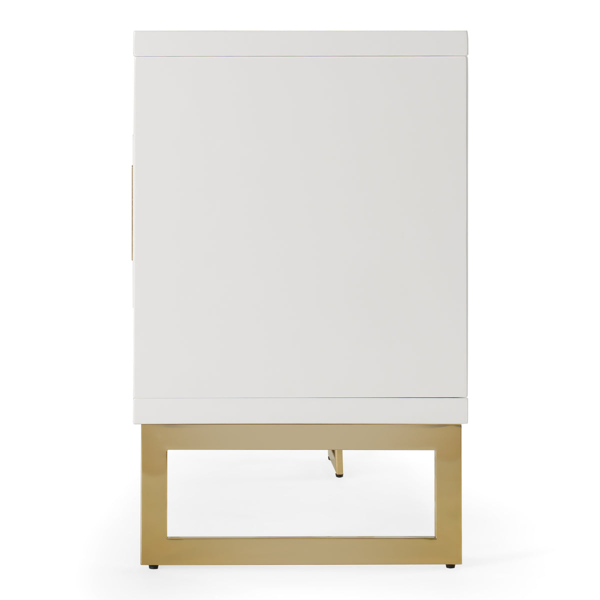 Leah Contemporary White High Gloss & Champagne Gold Buffet