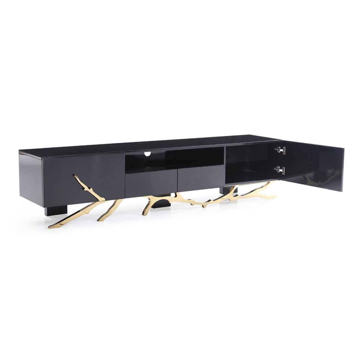 Legend Modern Black & Gold 79" TV Stand