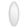 Legend Modern White High Gloss Oval Mirror