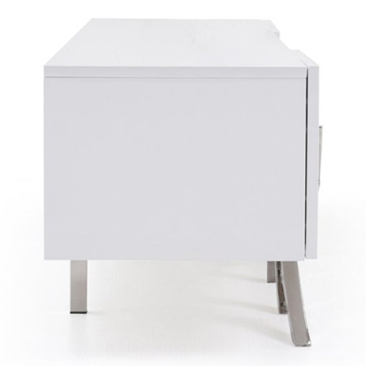 Legend 87"-Wide Modern White TV Stand