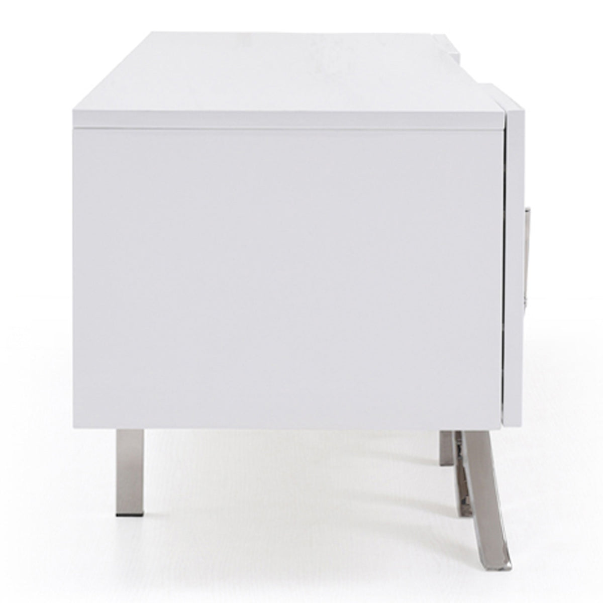 Legend 79"-Wide Modern White TV Stand