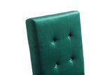 Legend Modern Green Velvet & Rosegold Dining Chair (Set of 2)