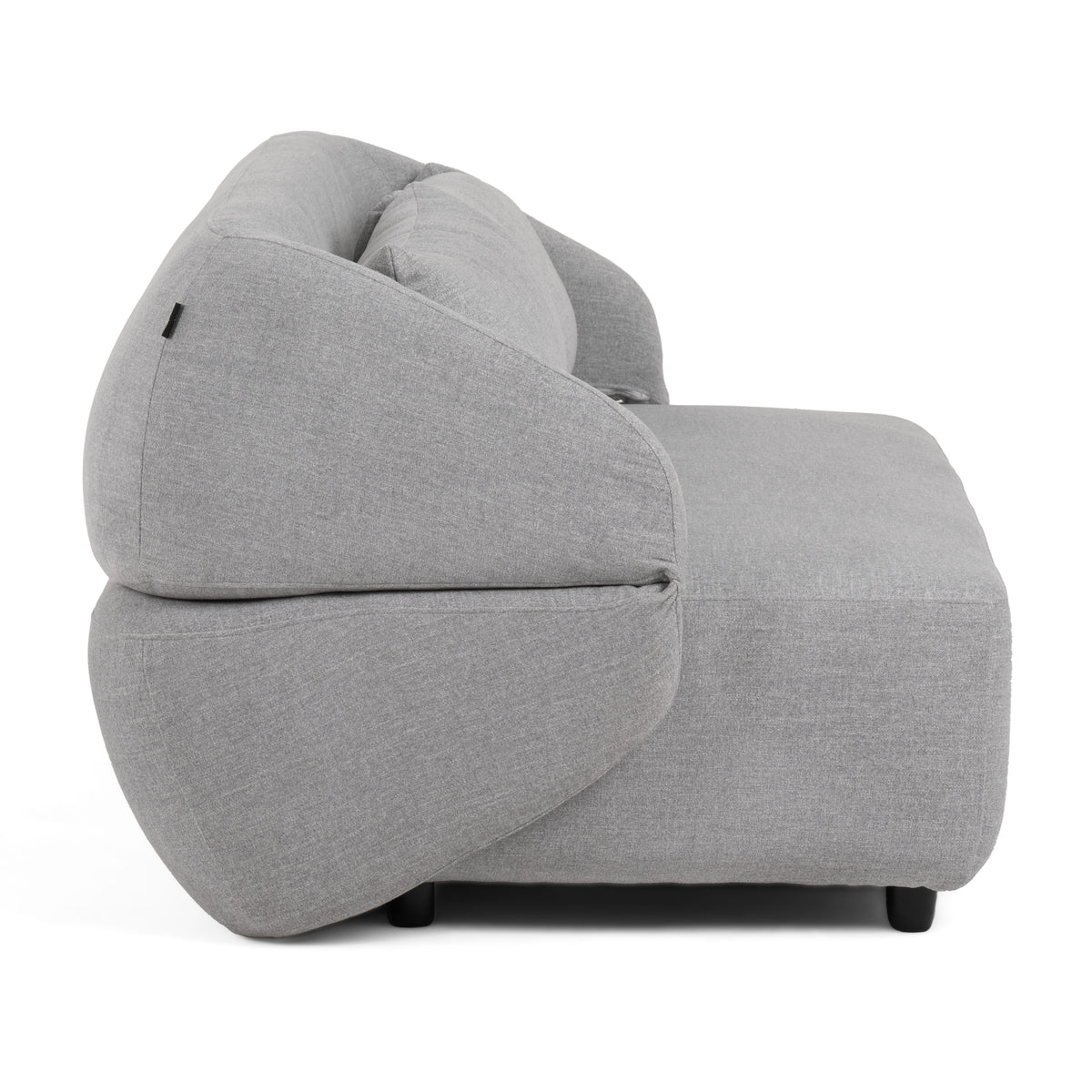 Lerner Modern Light Grey Fabric Sofa Bed