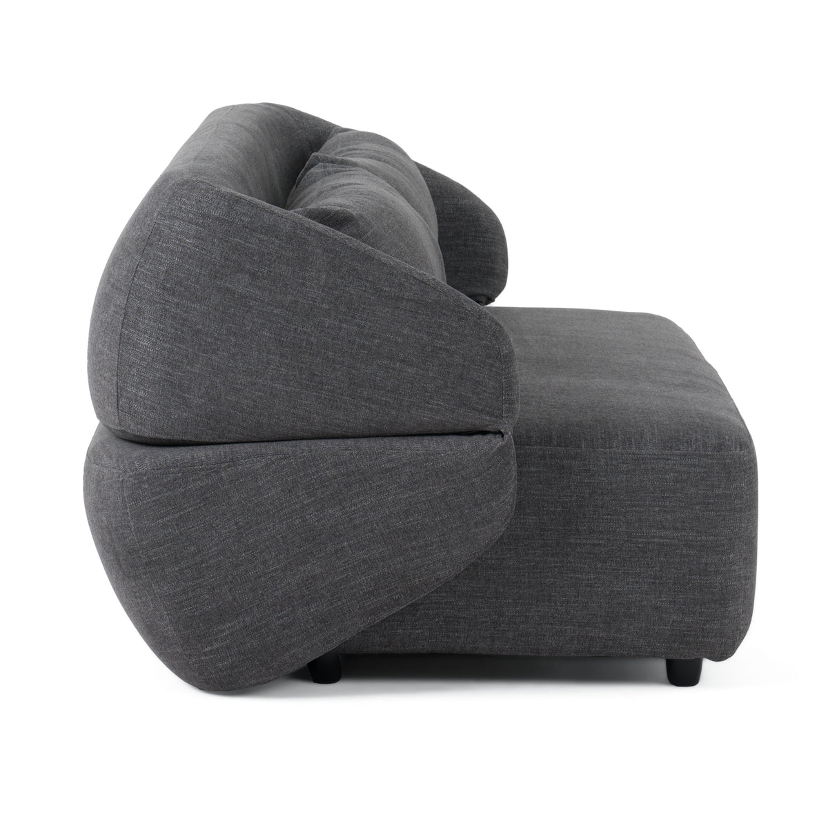 Lerner Modern Dark Grey Fabric Sofa Bed