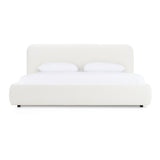 Mielcasa | White Modrest Liam Modern Ivory Fabric Upholstered Bed | SKU VGKK-KF.B2007-IVY | MPN: 81155|81155A|81156|81156A | Free Delivery & Free Return