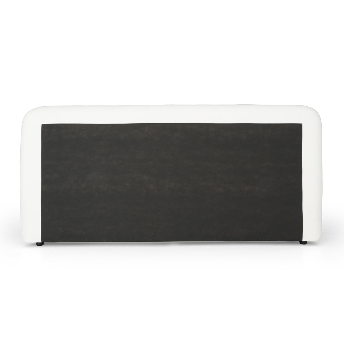 Liam Modern Ivory Fabric Upholstered Bed