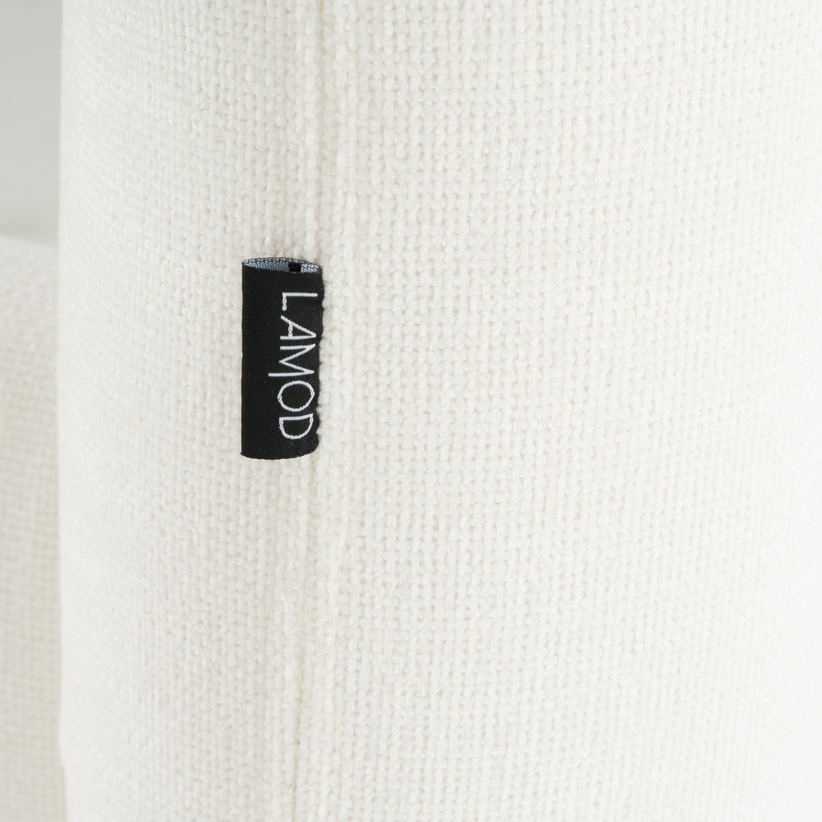 Liam Modern Ivory Fabric Upholstered Bed