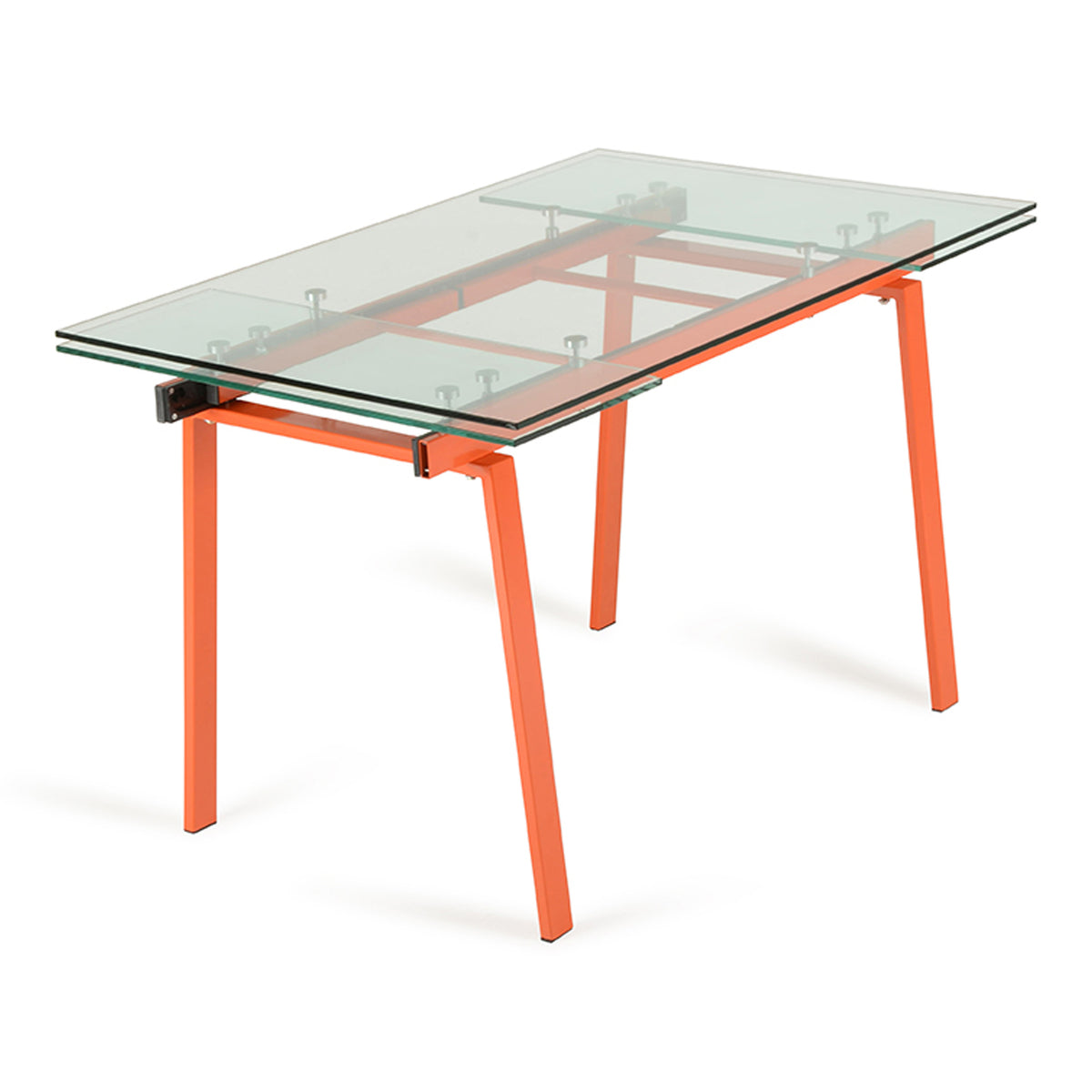 Linus Contemporary Glass Extendable Dining Table