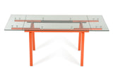 Linus Contemporary Glass Extendable Dining Table