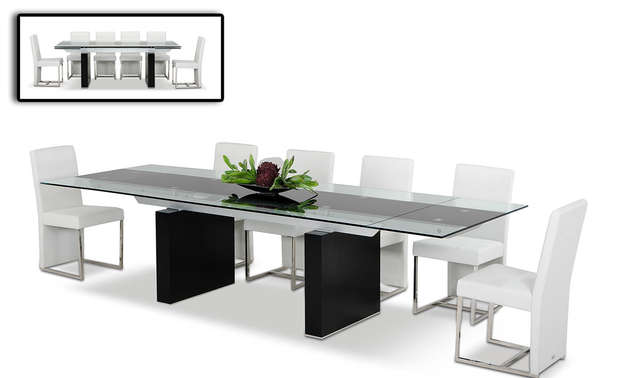 Lisbon Extendable Glass Dining Table additional view