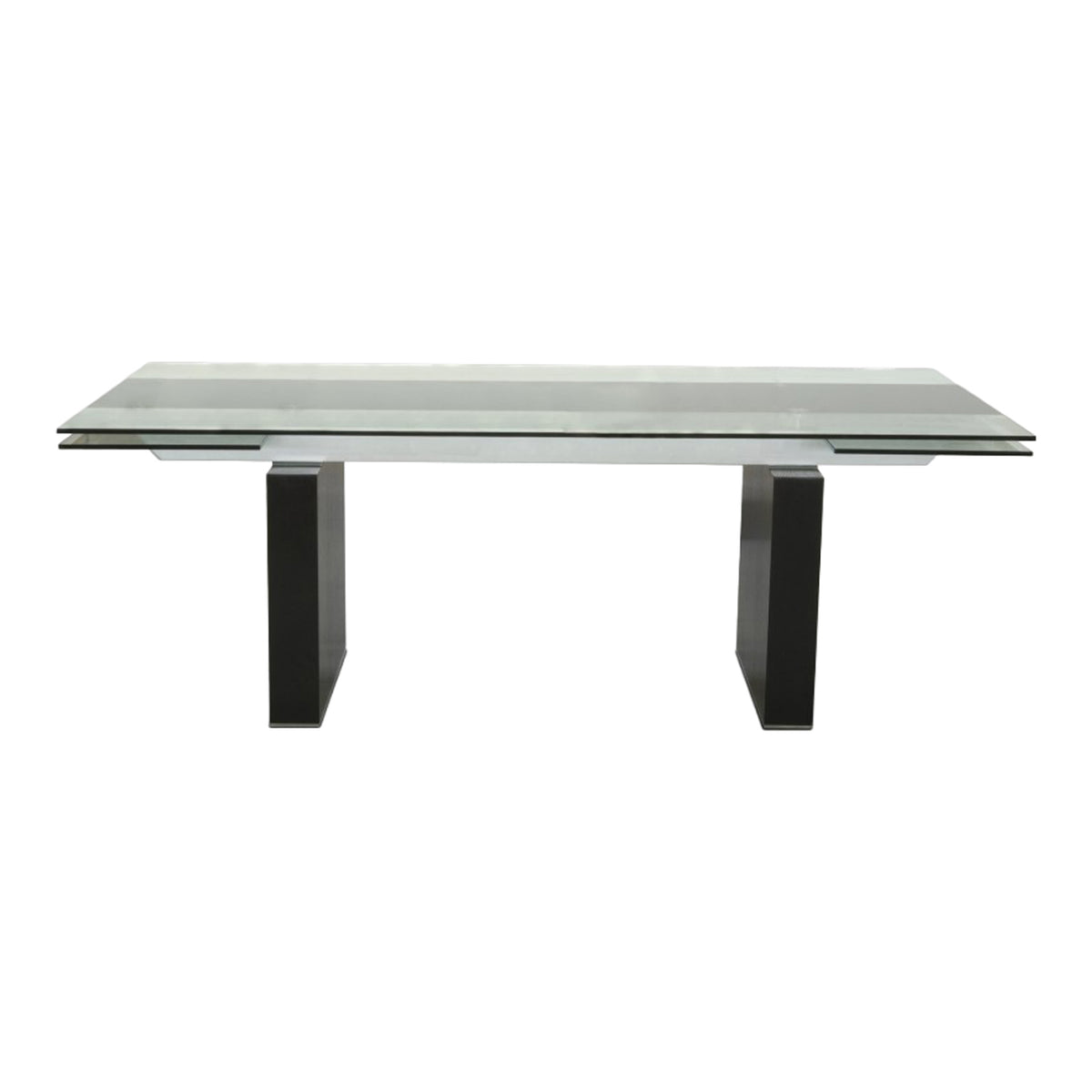 Lisbon Modern Glas Extendable Dining Table