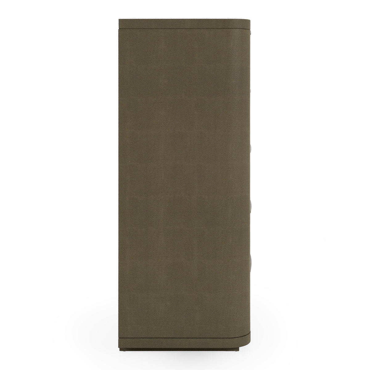 Lois Modern Beige Shagreen + Brass Chest