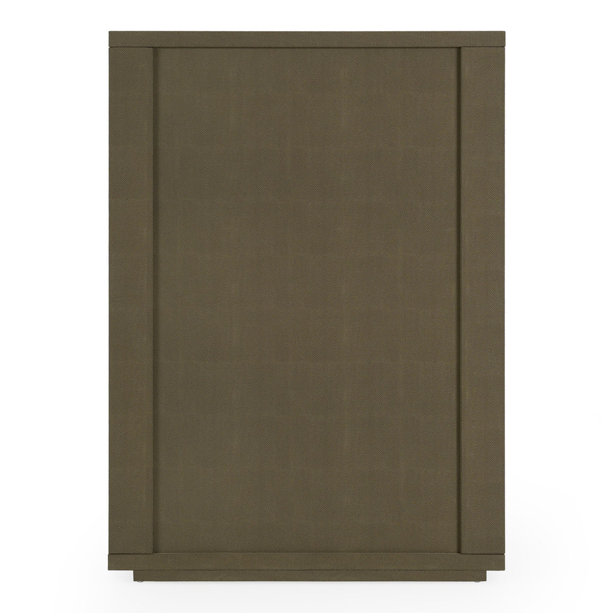 Lois Modern Beige Shagreen + Brass Chest