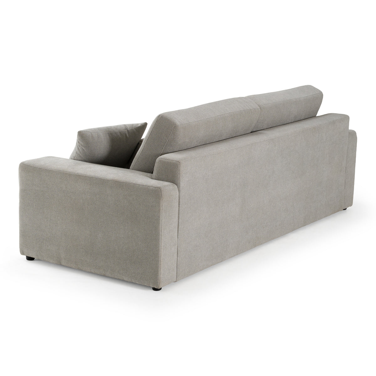 Loki Modern Grey Fabric 3-Seat Sofa
