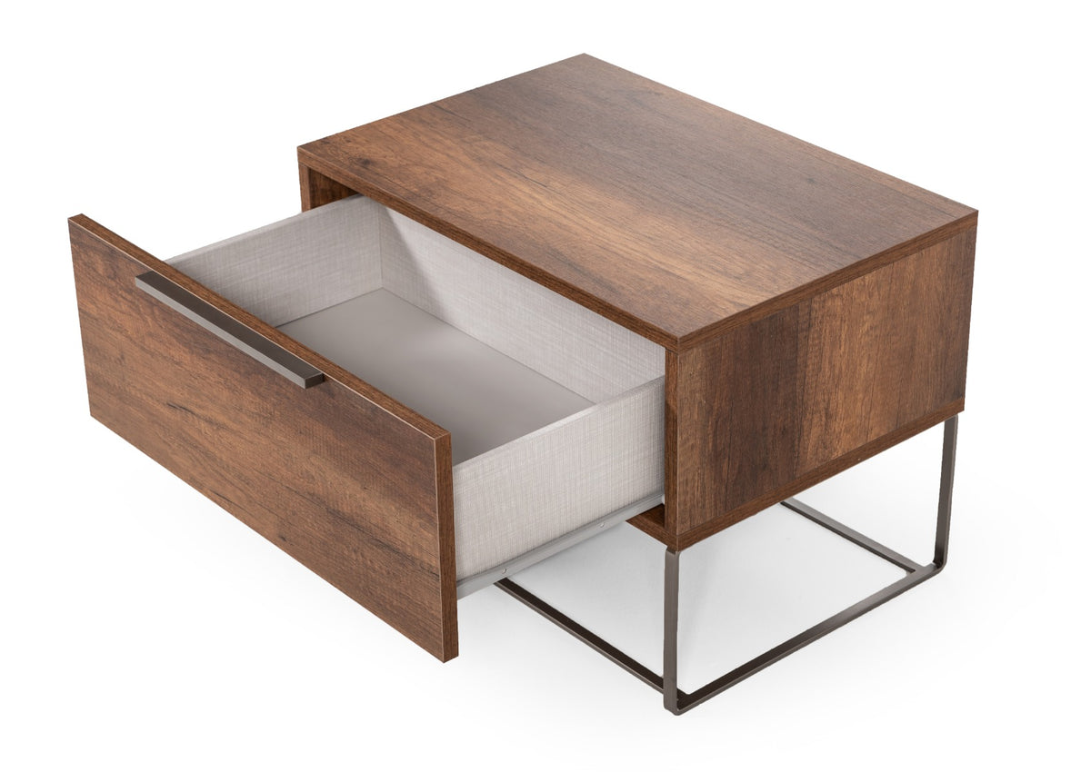 Lorenzo Italian Modern Light Oak Nightstand