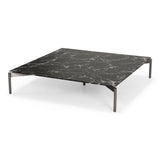 Lothal Modern Black Faux Marble Coffee Table