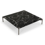Lothal Modern Black Faux Marble Coffee Table