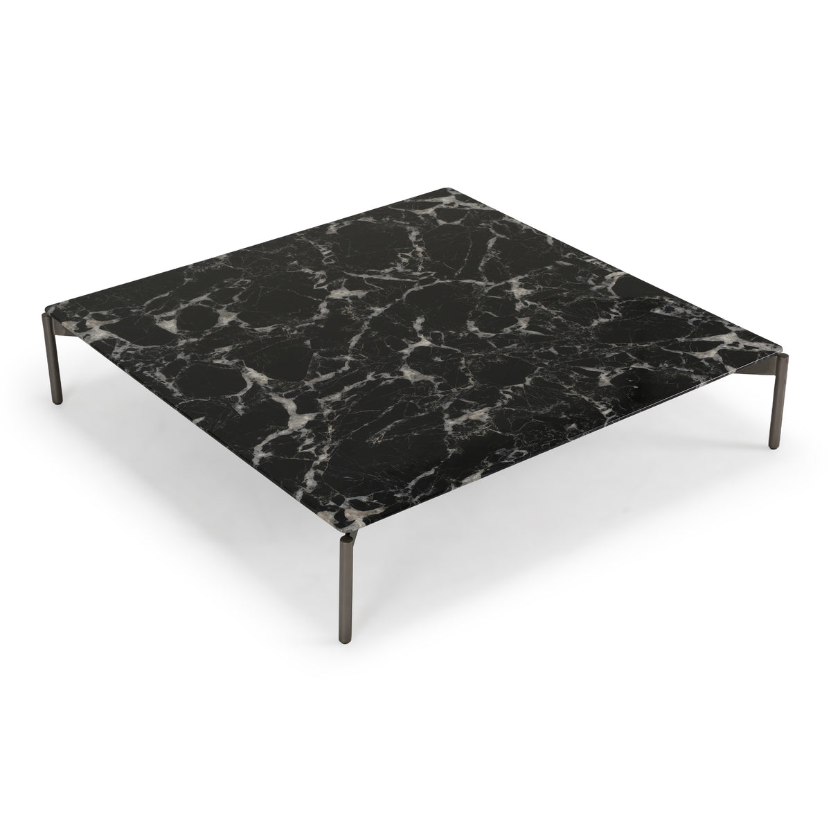 Lothal Modern Black Faux Marble Coffee Table