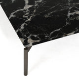 Lothal Modern Black Faux Marble Coffee Table