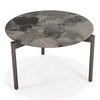 Lothal Modern Grey Faux Marble End Table