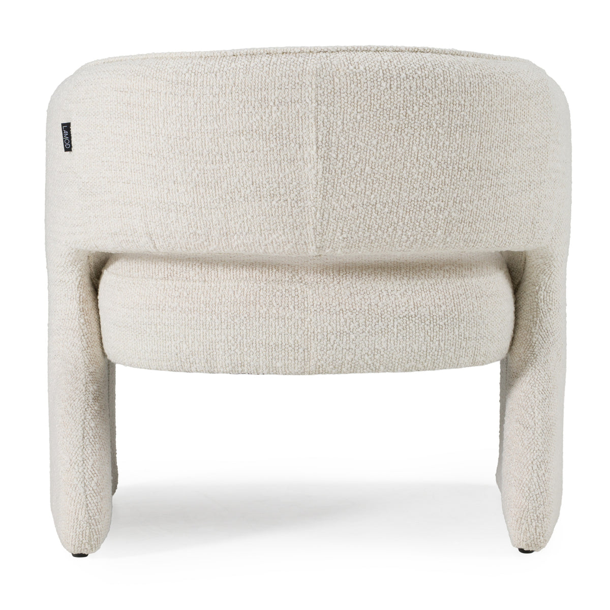 Luby Modern Cream Fabric Accent Chair